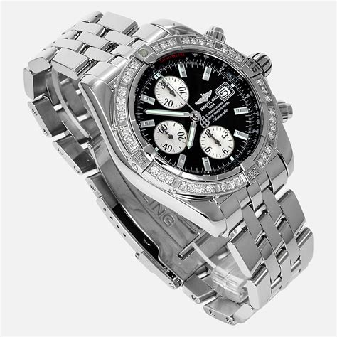 breitling chronomat evolution a13356 price|breitling chronomat evolution diamond bezel.